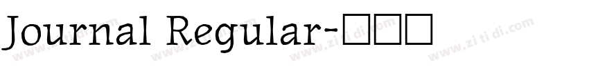 Journal Regular字体转换